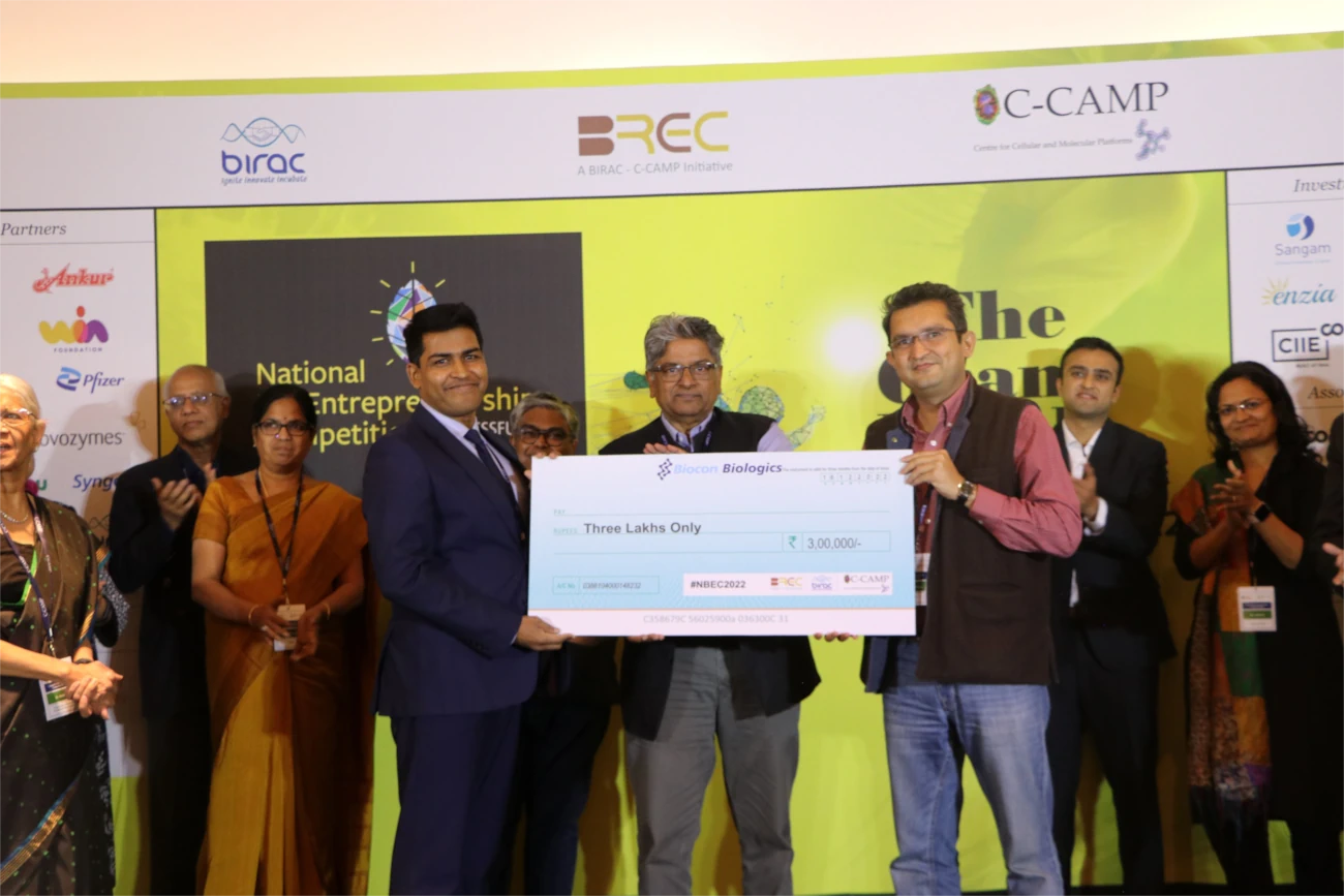 Ruhvenile received Biocon Biologics prize
